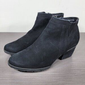 Blondo Valli Waterproof Bootie, Black Nubuck, Womens Size 8 M